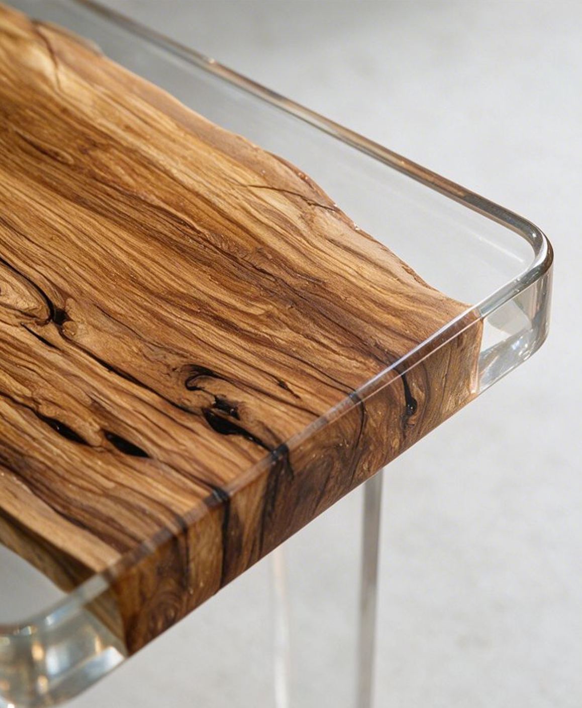 Olive wood resin table-35“W x 79″L Thickness 1.8″ - 图片 10