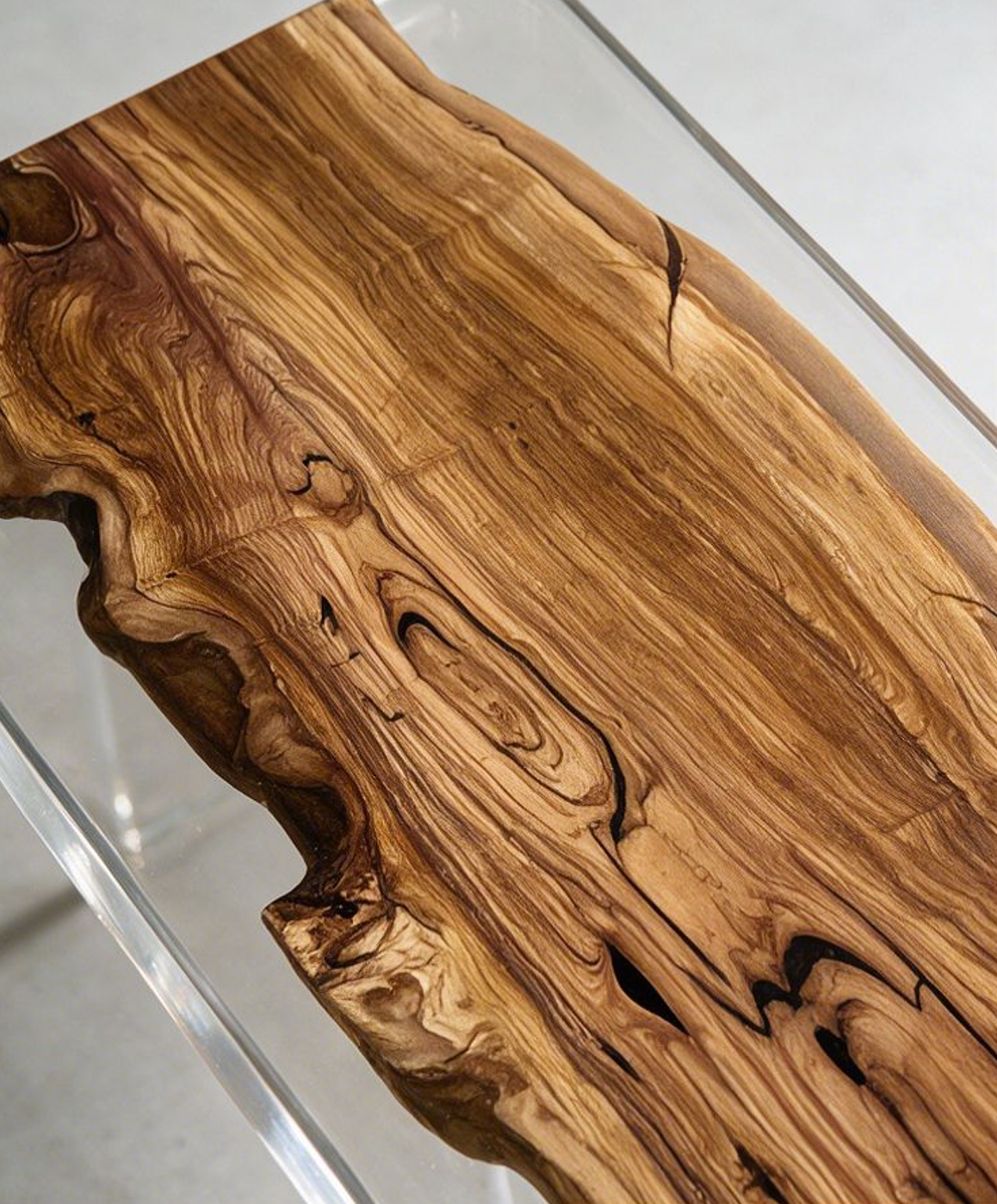 Olive wood resin table-35“W x 79″L Thickness 1.8″ - 图片 11